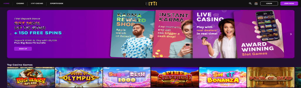 Betti Online Casino Overview